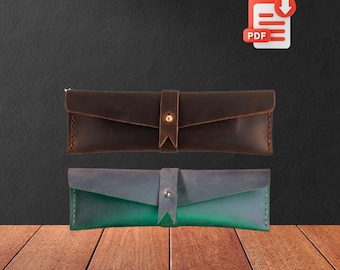 Leather Pencil Case Pattern: Easy Pen Pouch Template (PDF Pattern)