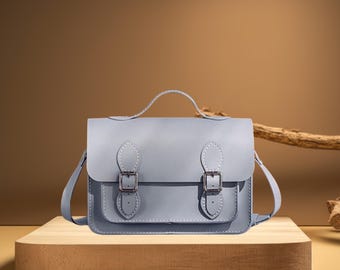 Leather Satchel Bag Pattern, Women's Mini Bag DIY (PDF)