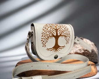 Tree of Life Leather Shoulder Bag - PDF Pattern Download