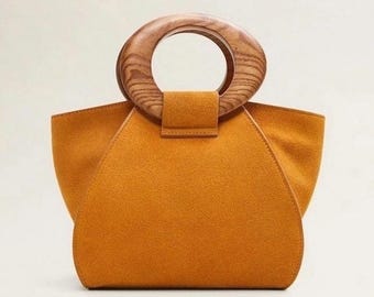 Mango Bag with Wooden Handles Pattern Template – DIY Bag (PDF)