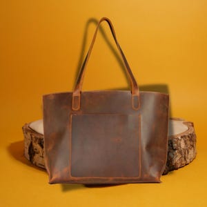 Damen Shopper Muster | Leder Shopper Bag Pdf | Shopper Tasche Muster | Tragetasche Frauen | Grundlegende Nähanleitung als Pdf