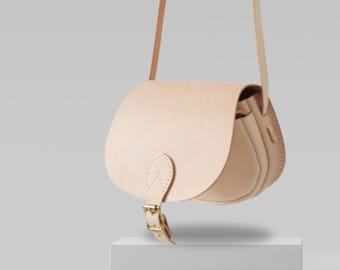 Leather Saddle Bag Pattern: DIY Crossbody Bag Template (PDF)