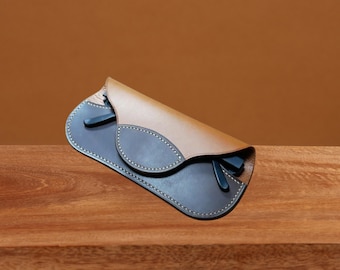Leather Glasses Case PDF Pattern, Simple DIY Sunglass Case (A4 Size)