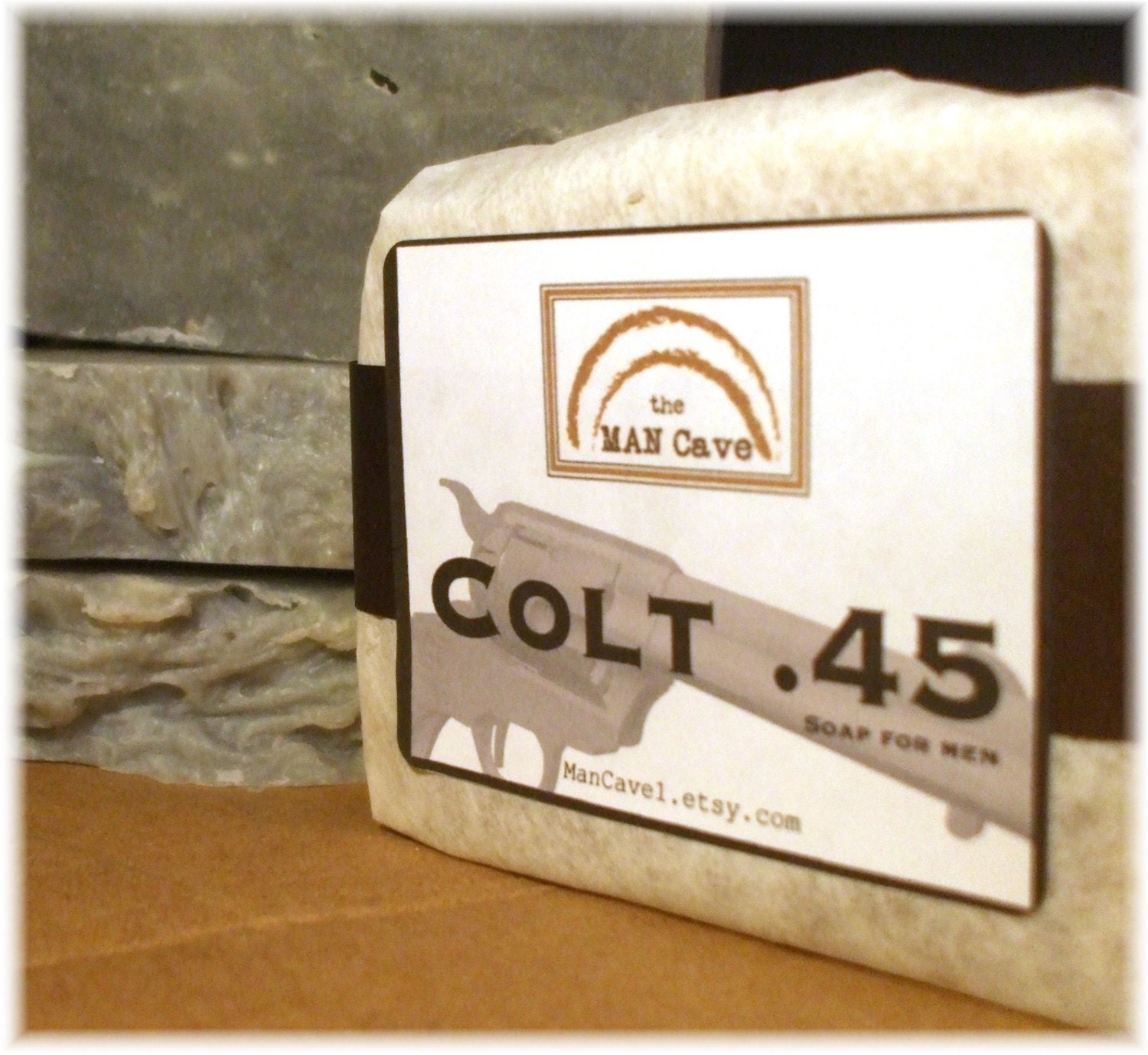 SOAP for Guys - COLT .45 - with Organic Oils and Moisturizing Shea Bu…
