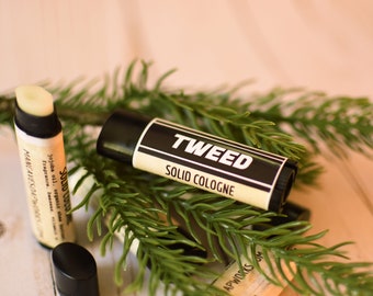 Solid COLOGNE Stick - TWEED - rich, sporty scent