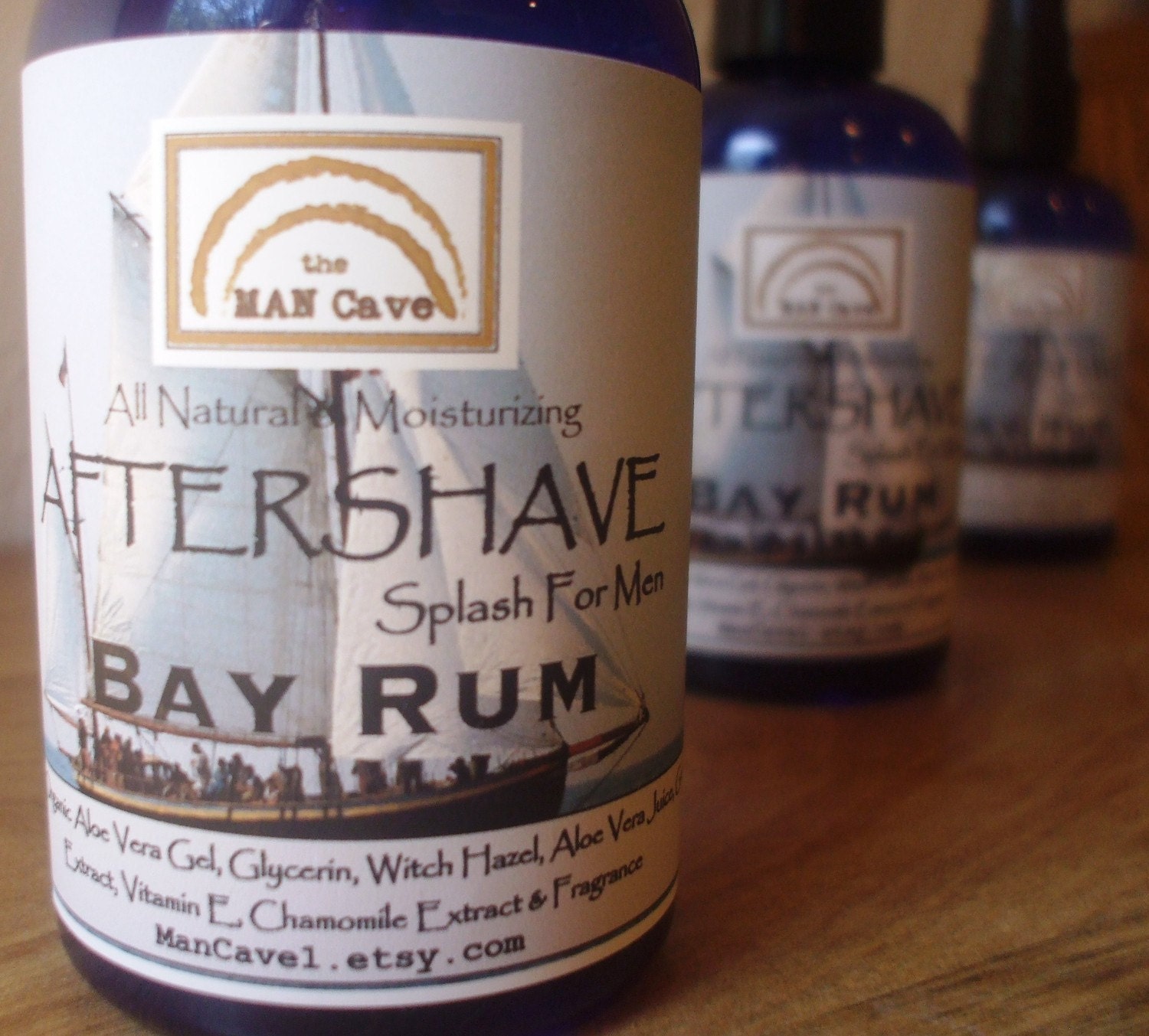AFTERSHAVE- BAY RUM - All Natural Face Conditioner, Moisturizer with …
