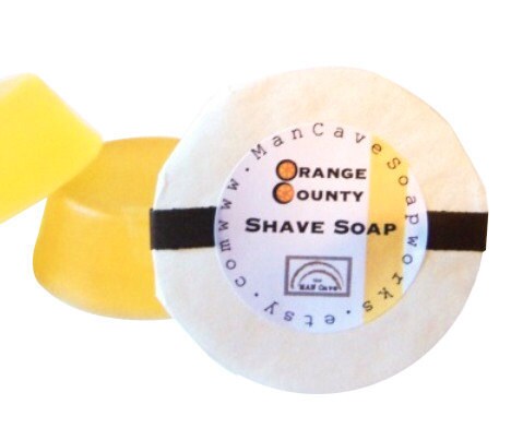 SHAVE Soap -ORANGE COUNTY - with Bentonite Clay and Moisturizing Shea…