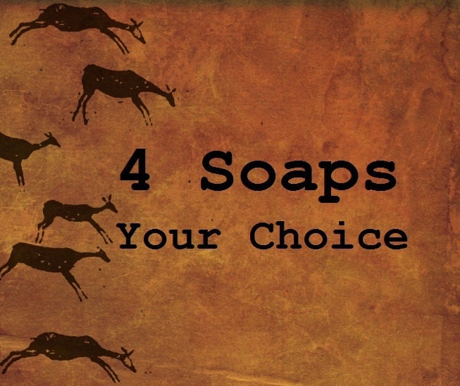 MENS BODY SOAP - 4 Pack Handcrafted Quality - Your Choice of Scents b…