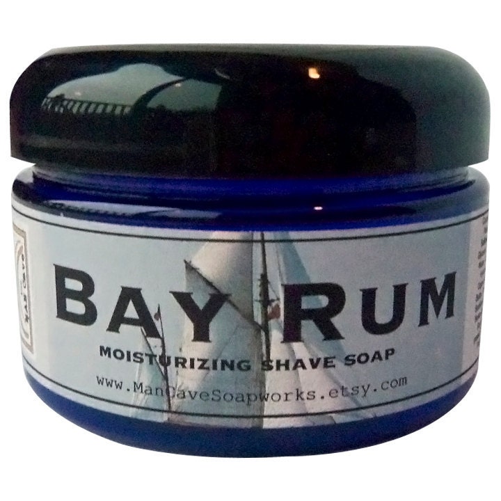 SHAVE Soap in a Jar - BAY RUM - Old Fashioned Shaving with Bentonite …