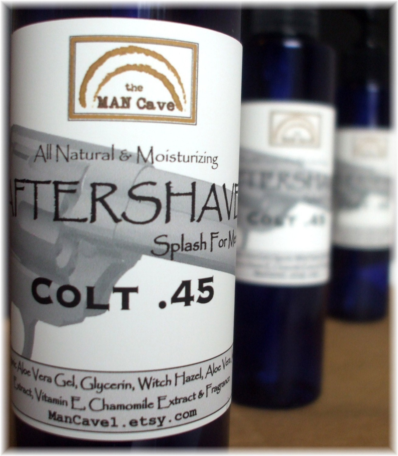 AFTERSHAVE - COLT .45 - All Natural Face Conditioner with Aloe, Green…