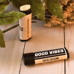 Solid COLOGNE Stick Good Vibes sexy, earthy scent image 2