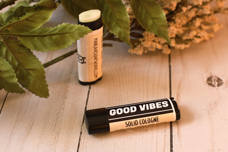 Solid COLOGNE Stick Good Vibes sexy, earthy scent image 2