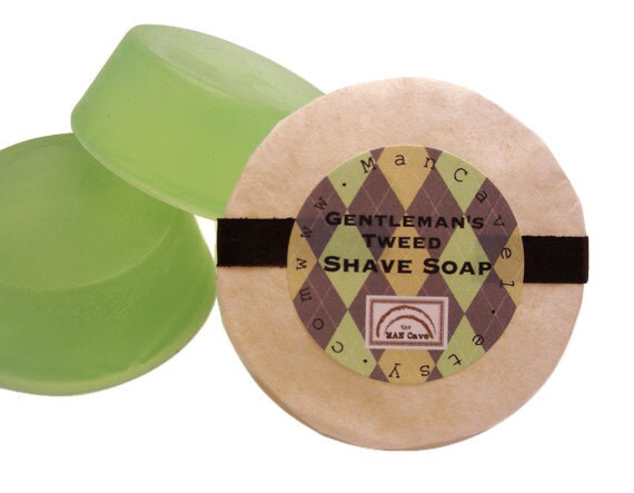 SHAVE Soap - GENTLEMANS TWEED -  Long Lasting Shaving Soap