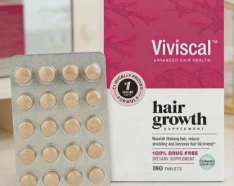 Viviscal Hair Nourishment Programm 180 Tablets – Healthy Hair Growth V with Biotin, Zinc, & Collagen cplx– 3-Month Supply, 100% Drug-Free