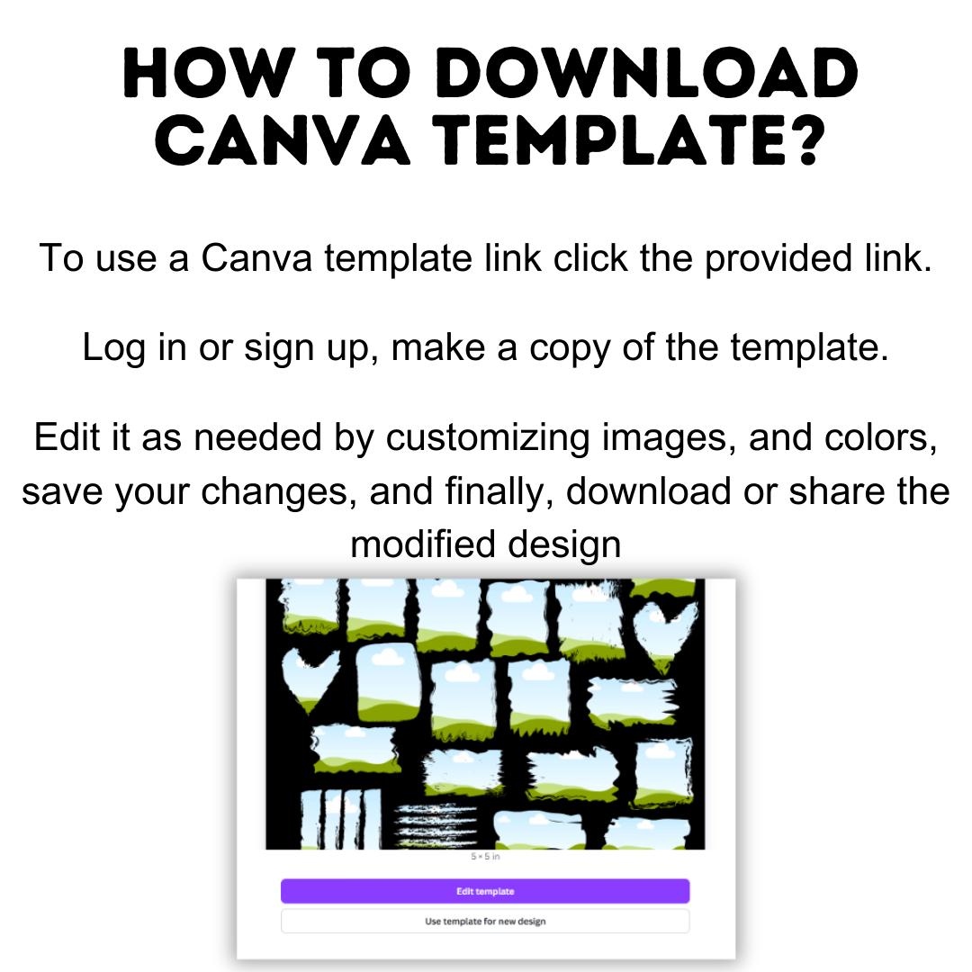 Canva Editable Bleach Effect Distressed Edge Frames Bundle, Fill Your ...