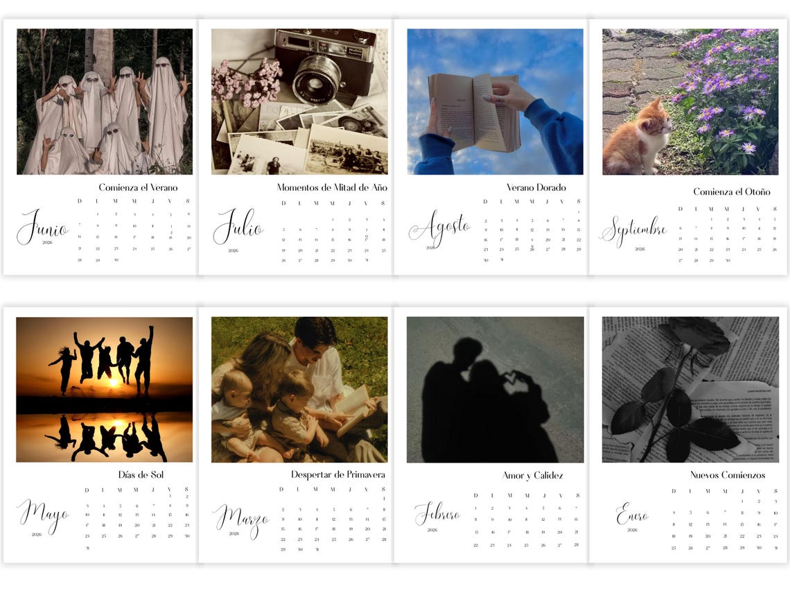 Calendario Imprimible 2026 Bundle | Spanish Calendar PDF | Planificador ...