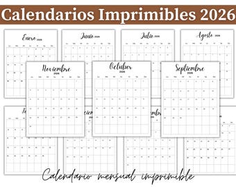 2026 Printable Kalender Bundle | German Calendar PDF | 2026 Kalender Jährlich German | A4 Portrait Letter Size, druckbares PDF, PDF Download