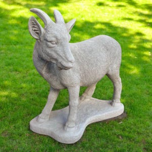 Goat sculpture, Large goat, Farm animal, Goat figure, Massive goat, Goat pygmy, Garden ornament, Outdoor statue, Concrete, size &quot;22