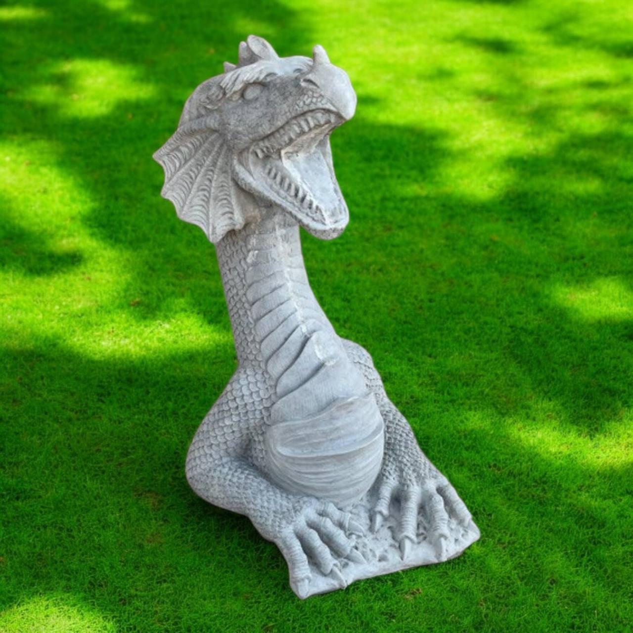 Dragon Sculpture, Cement Dragon, Fairy Animal, Gothic Statue, Stone ...