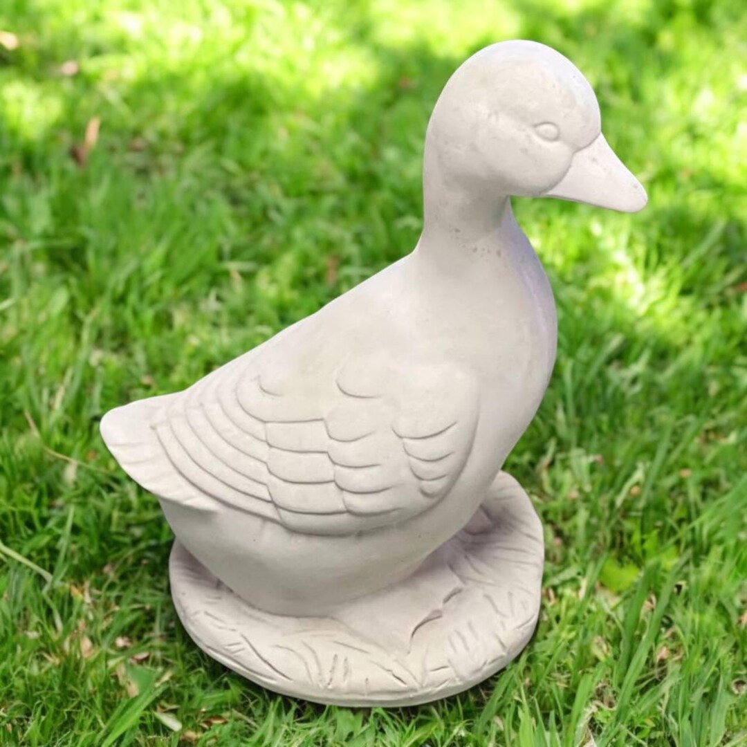 Rubber Ducky, Stone Bird, Standing Duck, Duckling on Base, Farm Bird ...