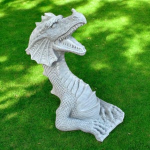 Dragon Sculpture, Cement Dragon, Fairy Animal, Gothic Statue, Stone ...