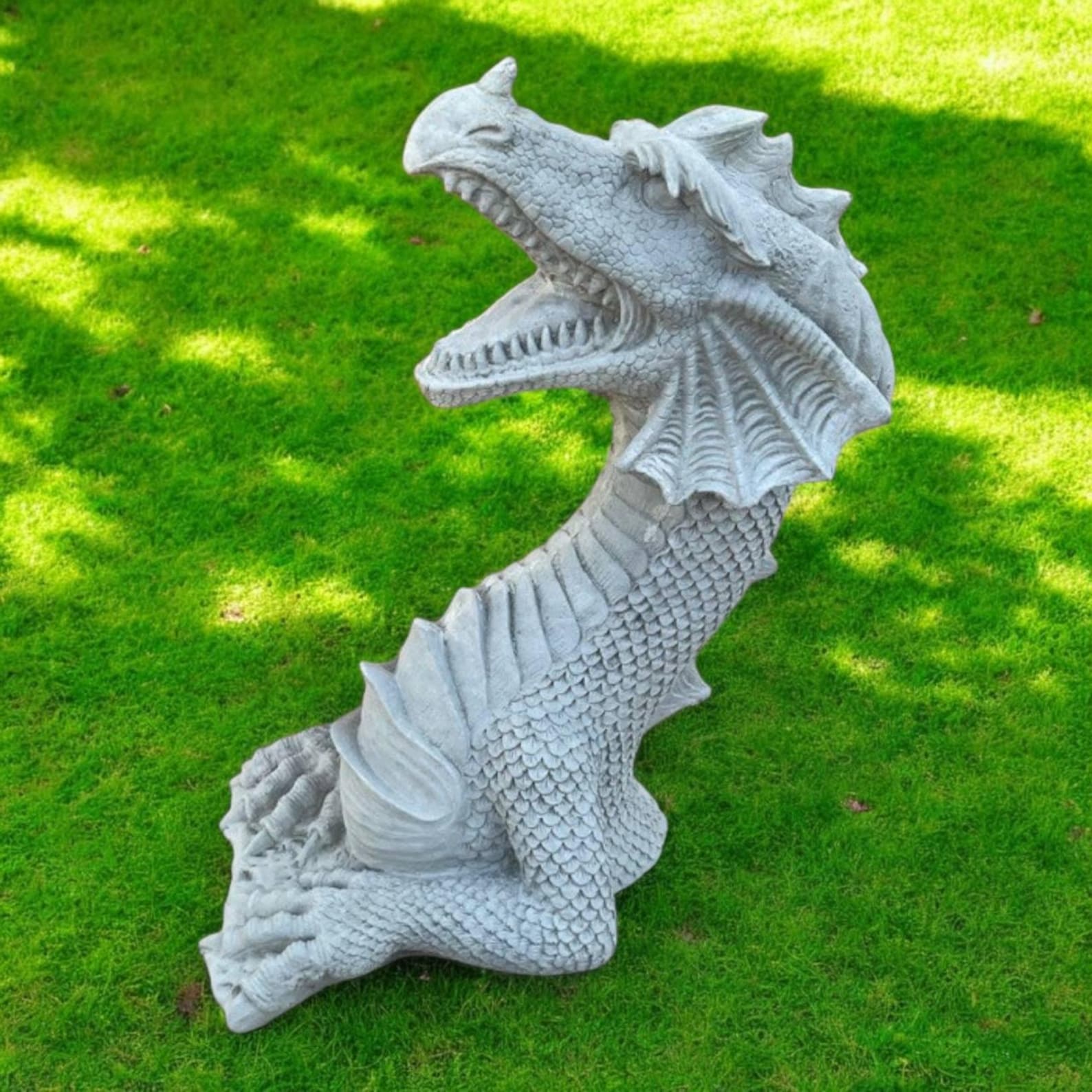 Dragon Sculpture, Cement Dragon, Fairy Animal, Gothic Statue, Stone ...