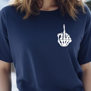 Skeleton Fingers Shirt, Skeleton Hand Shirt, Middle Finger Shirt, Halloween Shirt, Halloween Gift, Halloween Party Tee, Halloween Tee