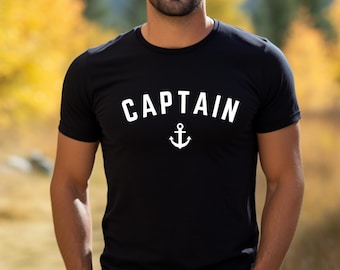 Captain Anchor T-Shirt, Boat Lover Gift