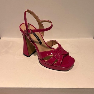 Fuchsia Wedding Shoes, Elegant Pink Bridal Shoes, Unique Shoes for Bride, Occasion Block Heel Bridal, Summer 3inch Bridal Heels, Pink Pumps