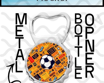 Maquete editável de abridor de garrafas de metal | Modelo para sublimação no Canva | Design "arrastar e soltar" | Download digital