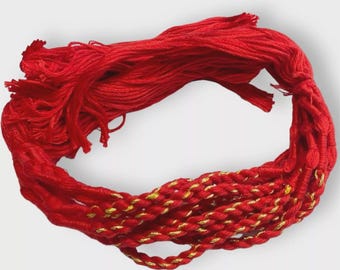 Handmade Cotton Rakhi Bracelet - Raksha Bandhan - Pack of 12