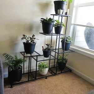 5-Tier Metal Plant Stand: Modern Indoor Flower Shelf