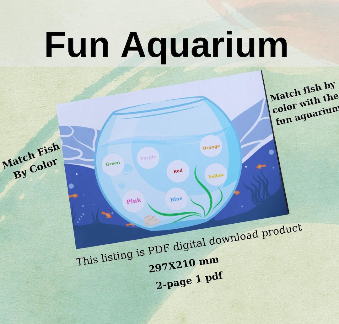 Engaging Digital Activity for Kids, Printable Cut and Paste Fish by ...