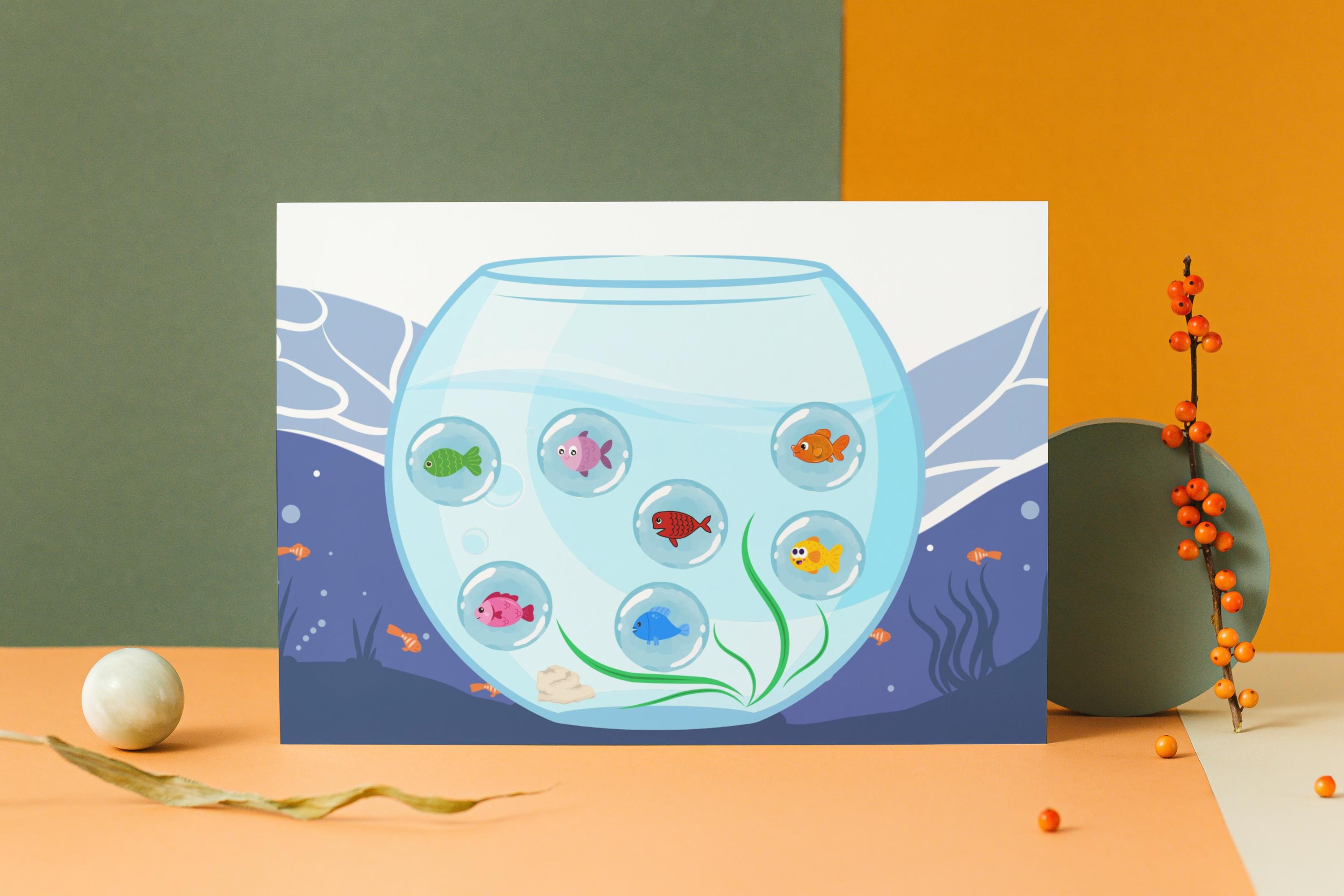 Aquarium Fish Cut and Paste Activity,printable Craft for Kids,ages 3–8 ...