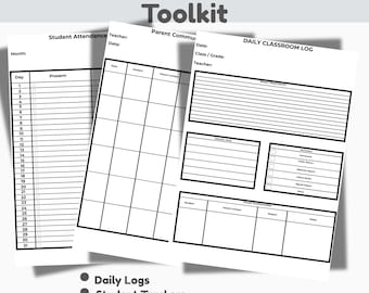 Classroom Management Printables,Teacher Organization Forms,Daily Logs, Behavior Charts & Classroom Jobs