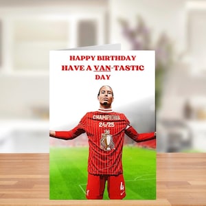 Verjaardagskaart Liverpool Virgil Van Dijk