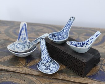 19th Century Collection of Chinese Ceramic Spoons