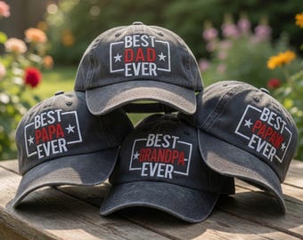 Gorra "El mejor papá del mundo", gorra bordada "El mejor abuelo", regalo estético para el Día del Padre para el esposo, gorra bordada "El mejor papá del mundo"