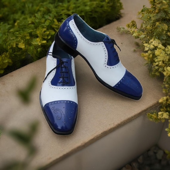 Hochzeitsschuhe Blauer Anzug Schwarze Schuhe Hochzeit Weiß Und