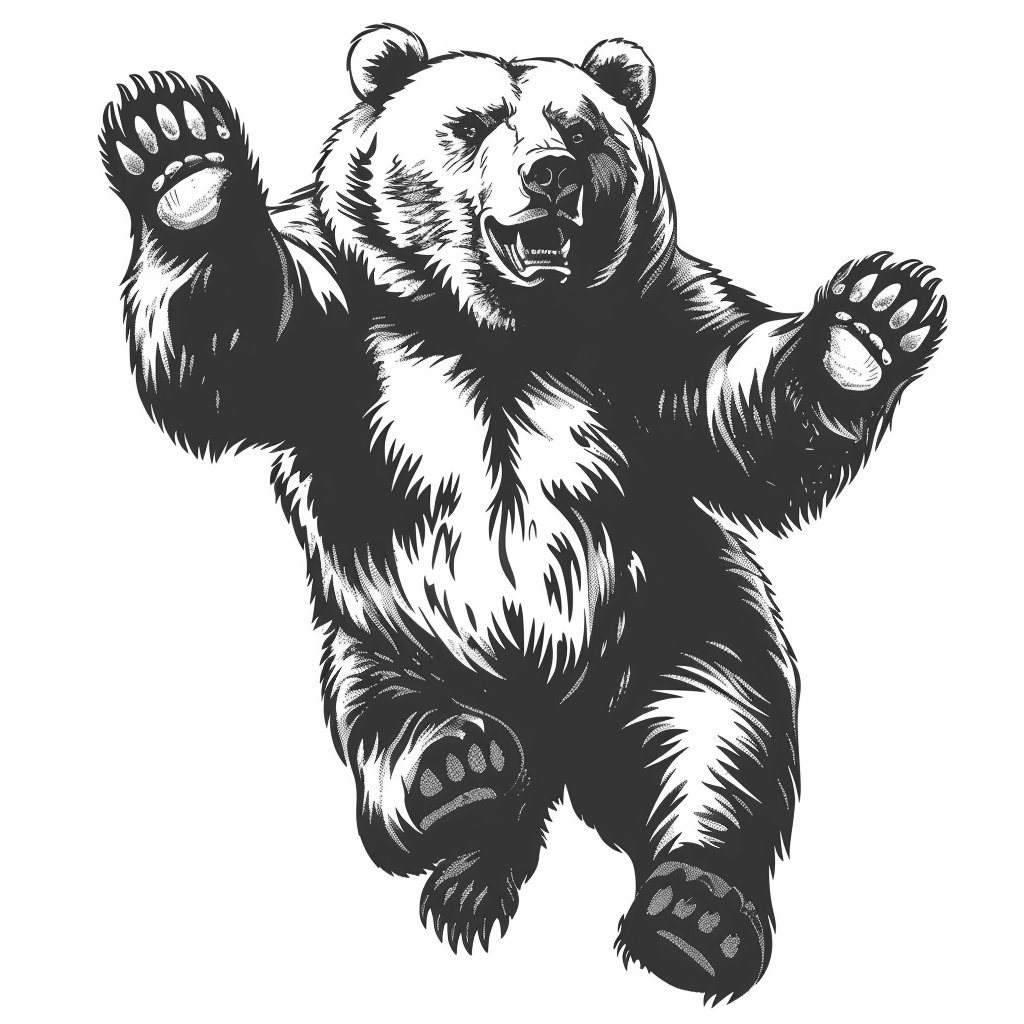 クマのイラスト集 1 60点のデジタルAI線画 PNG-SVG（デジタル