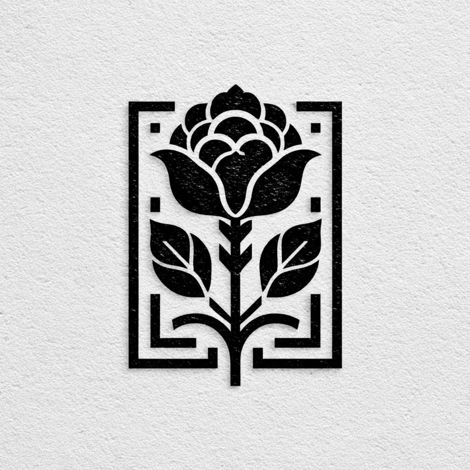 Rose Blossoms Byzantine Style Black/white Line Art Bundle 1 55 Digital ...
