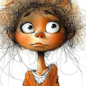Ilustración de arte lineal de dibujos animados de mujer estudiante Groovy Color Paquete 3 30 Arte lineal digital Ai Svg-Png
