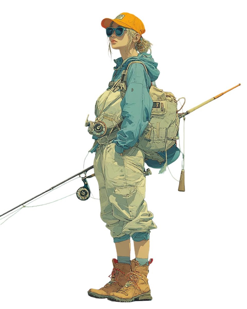 Fisherwoman Illustration Color Bundle 2 44 Digital Ai Line Art PNG SVG fisherwoman-illustration-color-bundle-2-44-digital-ai-line-art-png-svg