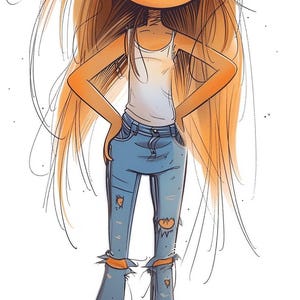 Student Groovy Alice Cartoon Line Art Illustration Color Bundle 2 36 ...