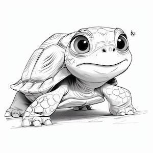 Turtle Box Cartoon Bundle 1.     45  Digital Line Art Ai  Svg-Png