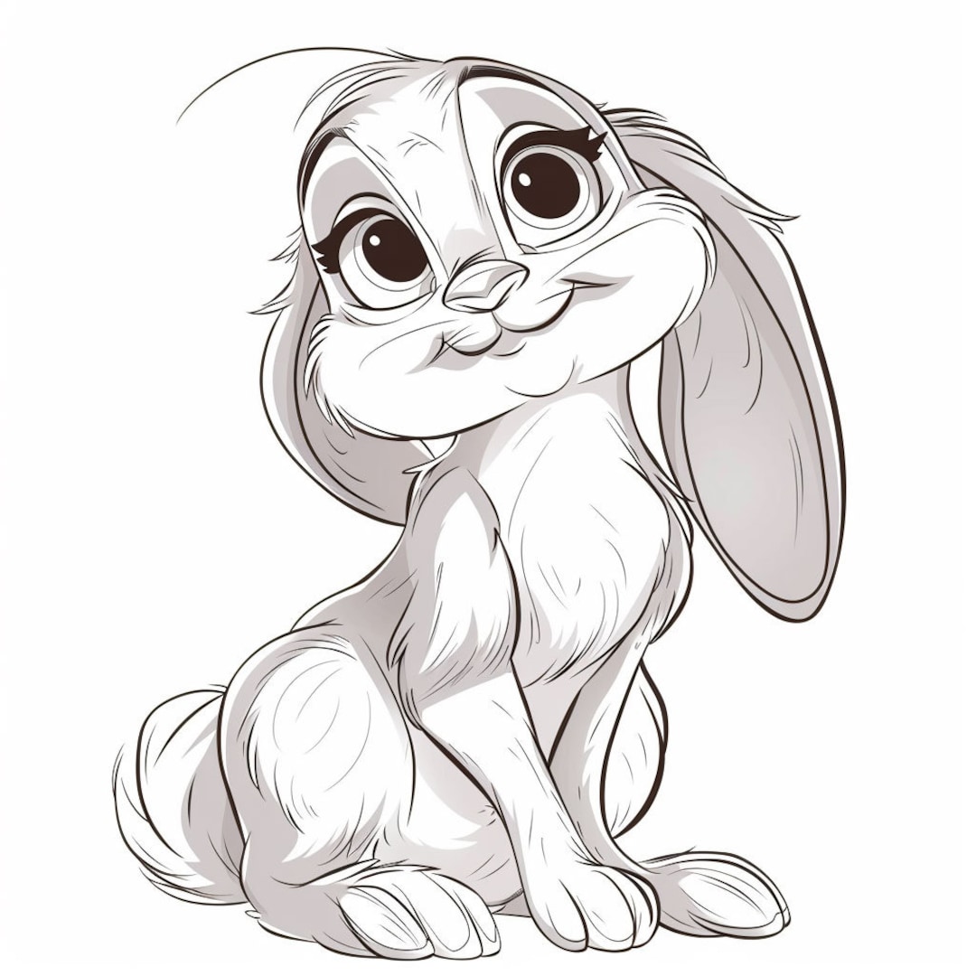 Pacchetto di cartoni animati in stile coniglio Lop 70 Digital