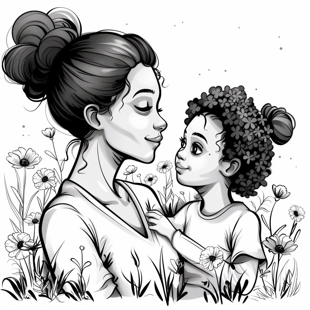 Moederdag moeder kind bundel 1 52 Digital Ai Line Art PNG-SVG (digitale  download) - Etsy België, image size:1024x1024