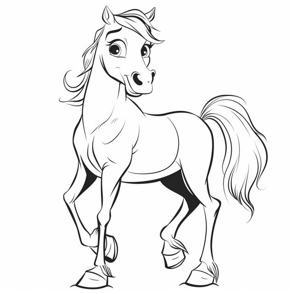 Horse Cartoon Bundle 1.     70  Digital Line Art Ai  Svg-Png-Jpg