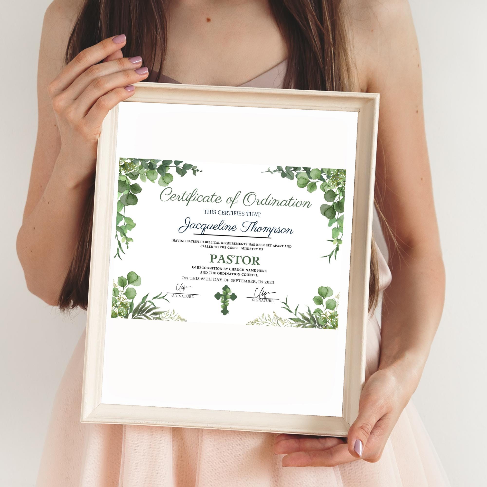 Editable Ordination Application Form Editable Certificate of Ordination Template: Gospel Ministry Form ...