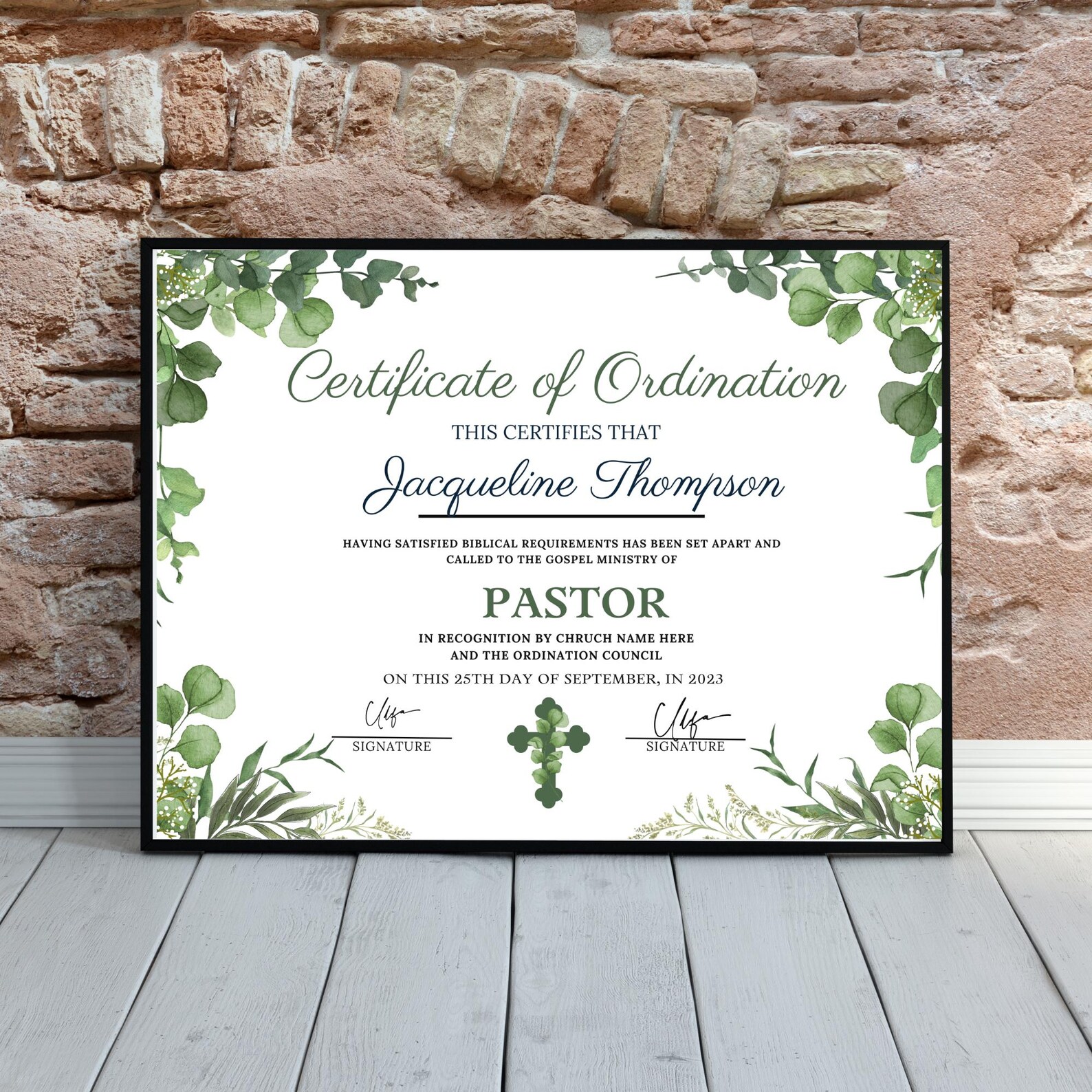 Editable Ordination Application Form Editable Certificate of Ordination Template: Gospel Ministry Form ...